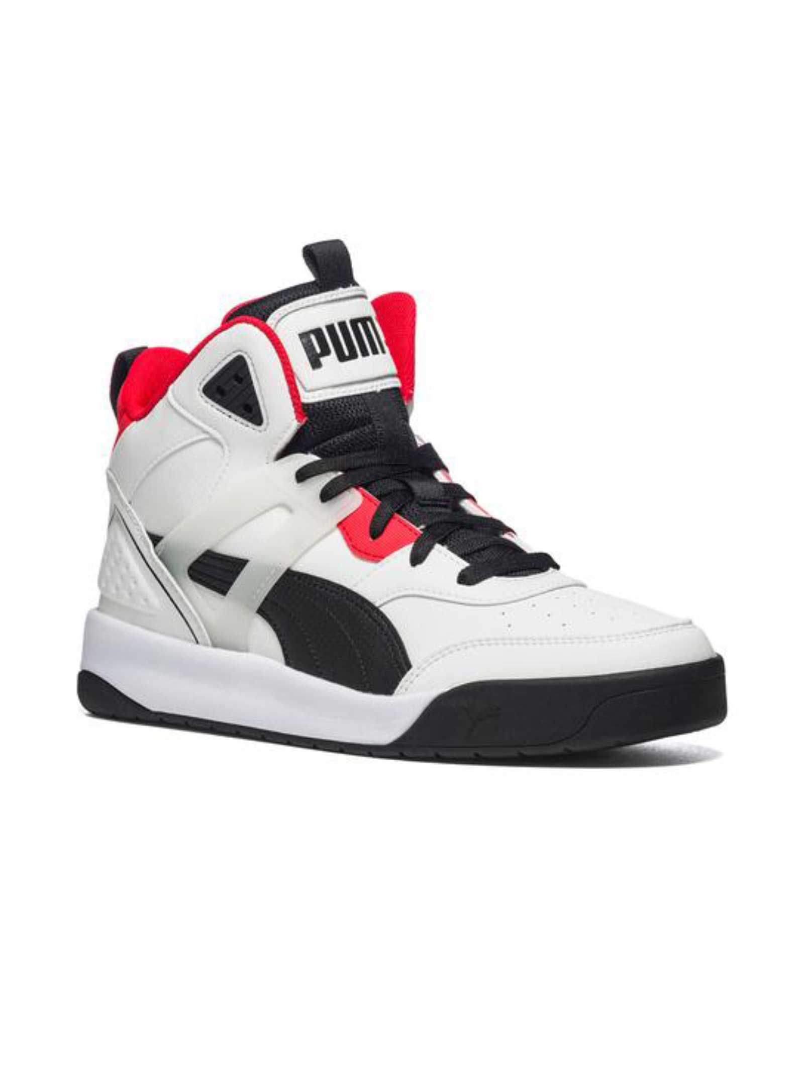 PUMA Backcourt Sneakers-White/Black/Red