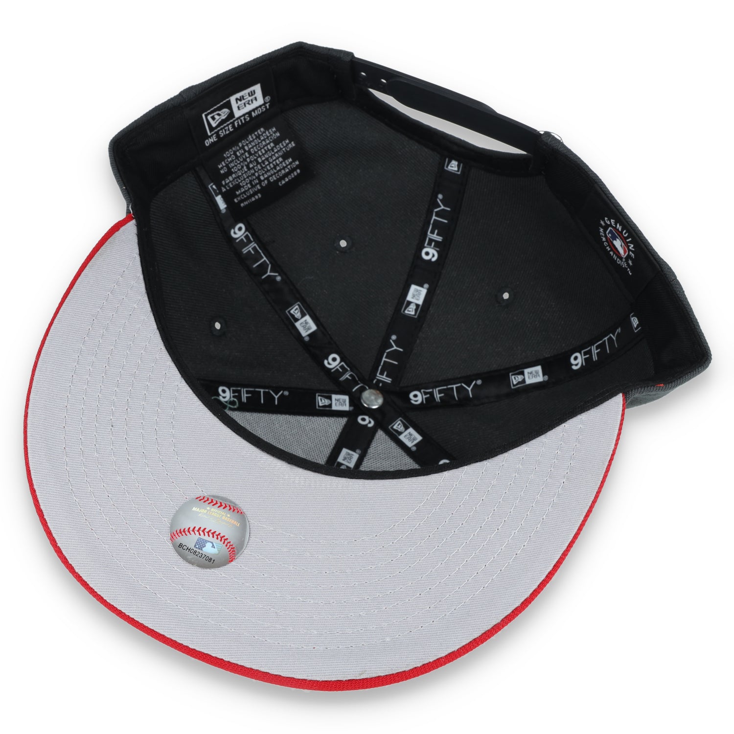 New Era Atlanta Braves 2-Tone Color Pack 9FIFTY Snapback Hat-Grey/Scarlet