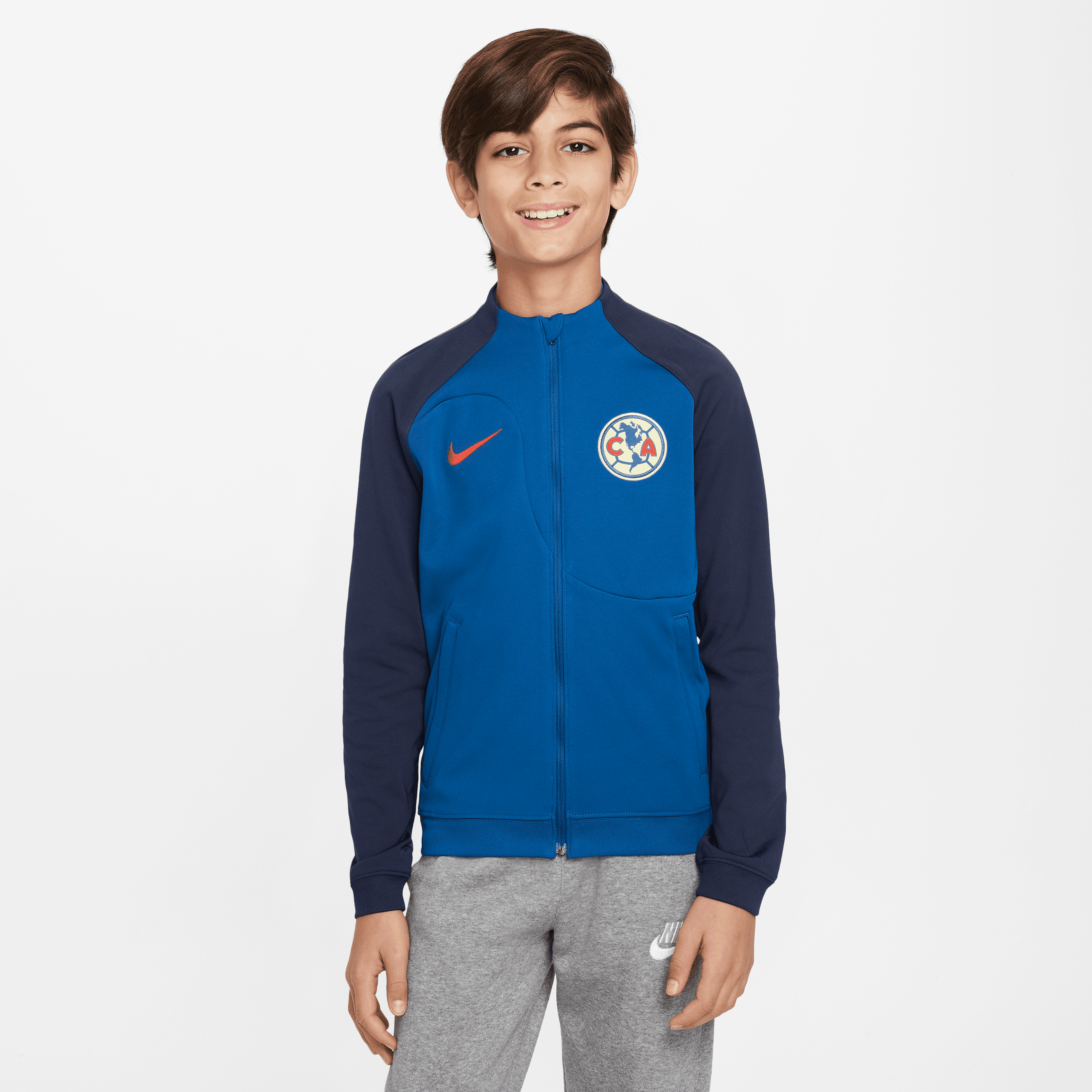 Nike Club América Academy Pro Big Kids' Knit Soccer Jacket