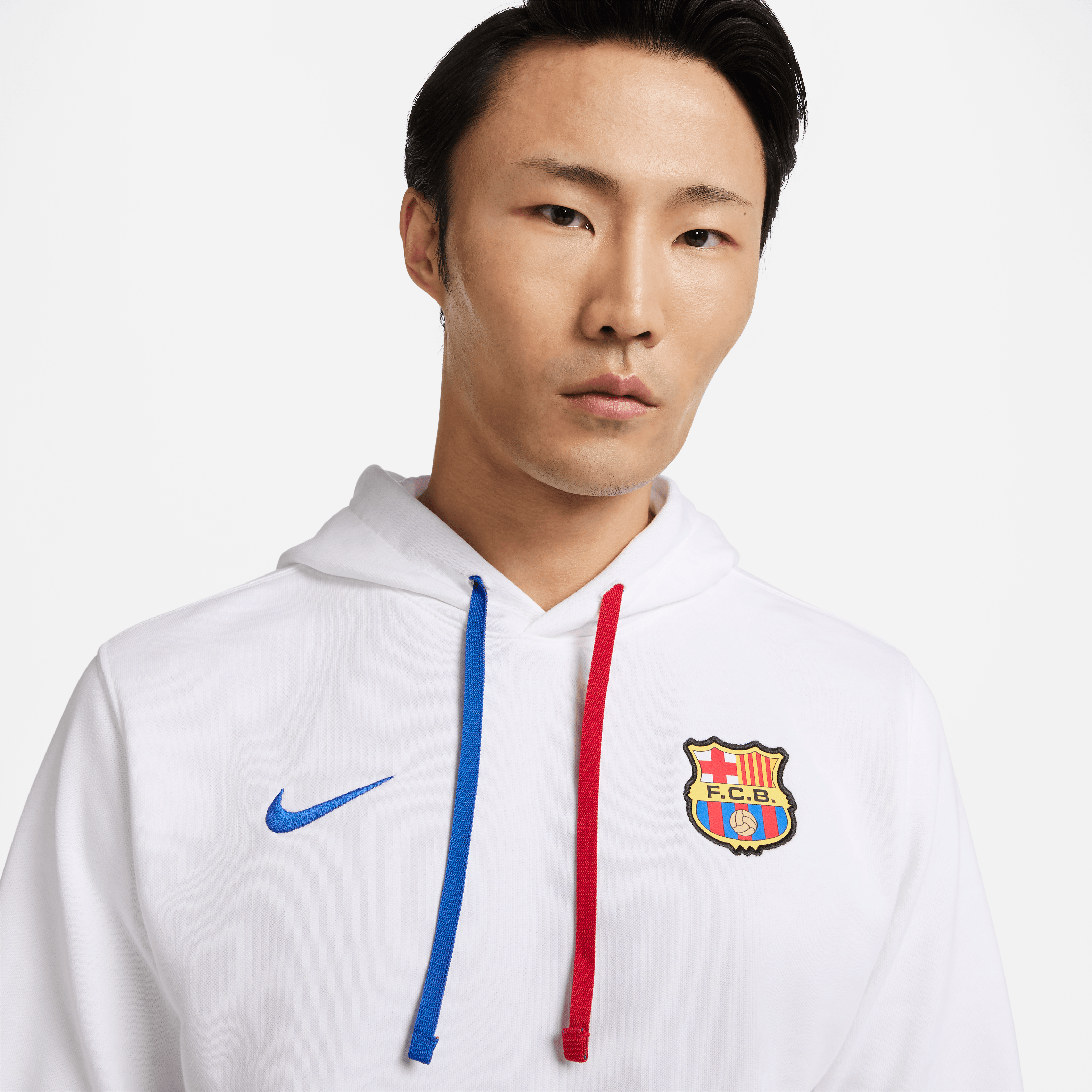 Nike FC Barcelona Club Fleece Men's French Terry Pullover Hoodie