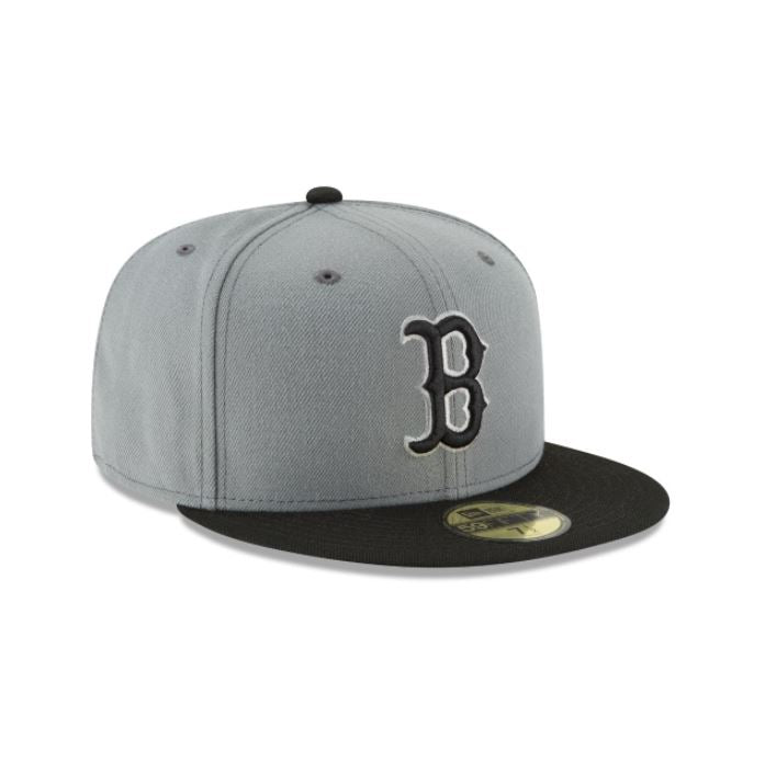 BOSTON RED SOX MLB BASIC COLLECTION 59FIFTY FITTED-GREY/BLACK