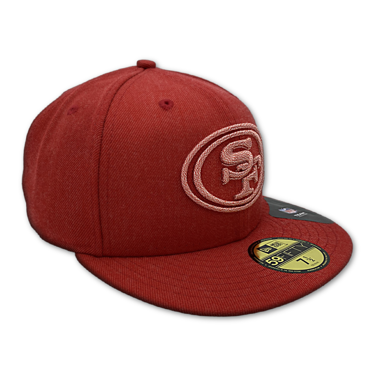 San Francisco 49ers New Era 59FIFTY Logo-RED/ROSE NVSOCCER.COM THE COLISEUM