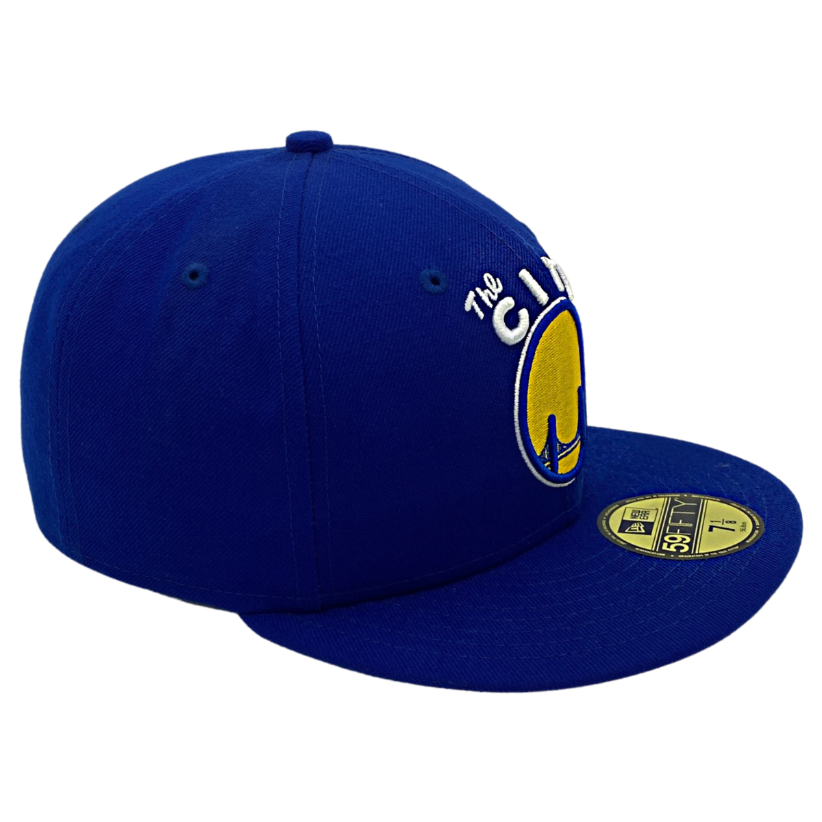 GOLDEN STATE WARRIORS THE CITY NEW ERA 59FIFTY HAT-BLUE/YELLOW Nvsoccer.com Thecoliseum