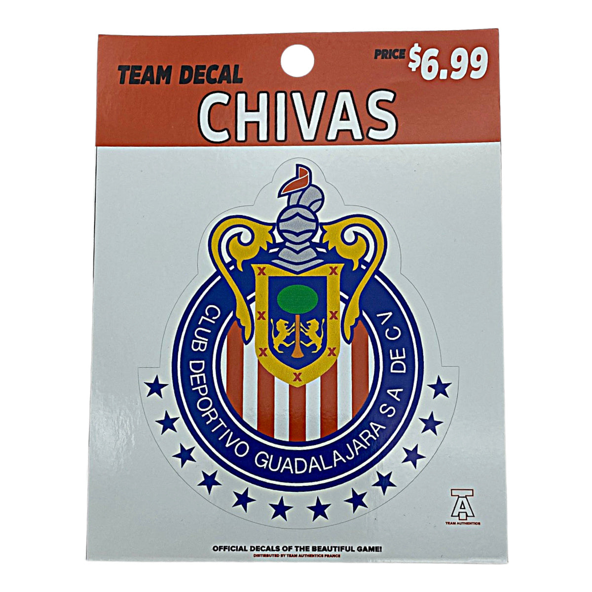 TEAM AUTHENTICS CHIVAS TEAM CREST DECAL Nvsoccer.com The coliseum 