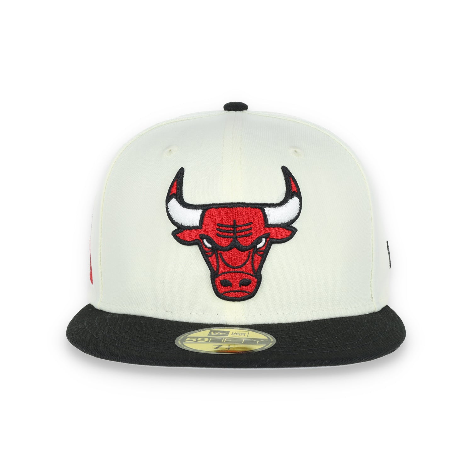 New Era Chicago Bulls Retro E1 59FIFTY Fitted Hat - Cream/Black