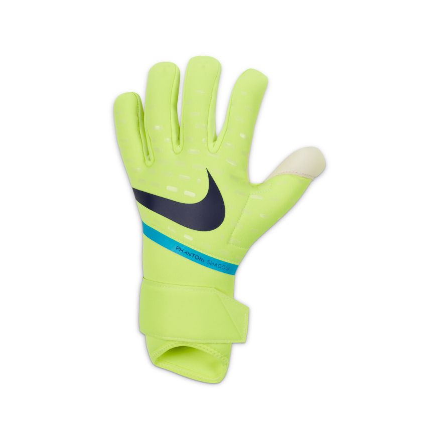 Nike Phantom Shadow Goalkeeper Gloves-VOLT/WHITE/BLACKENED BLUE
