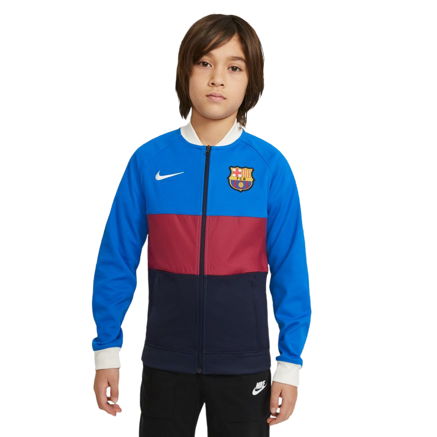 Nike Youth FC Barcelona Full-Zip Soccer Track Jacket