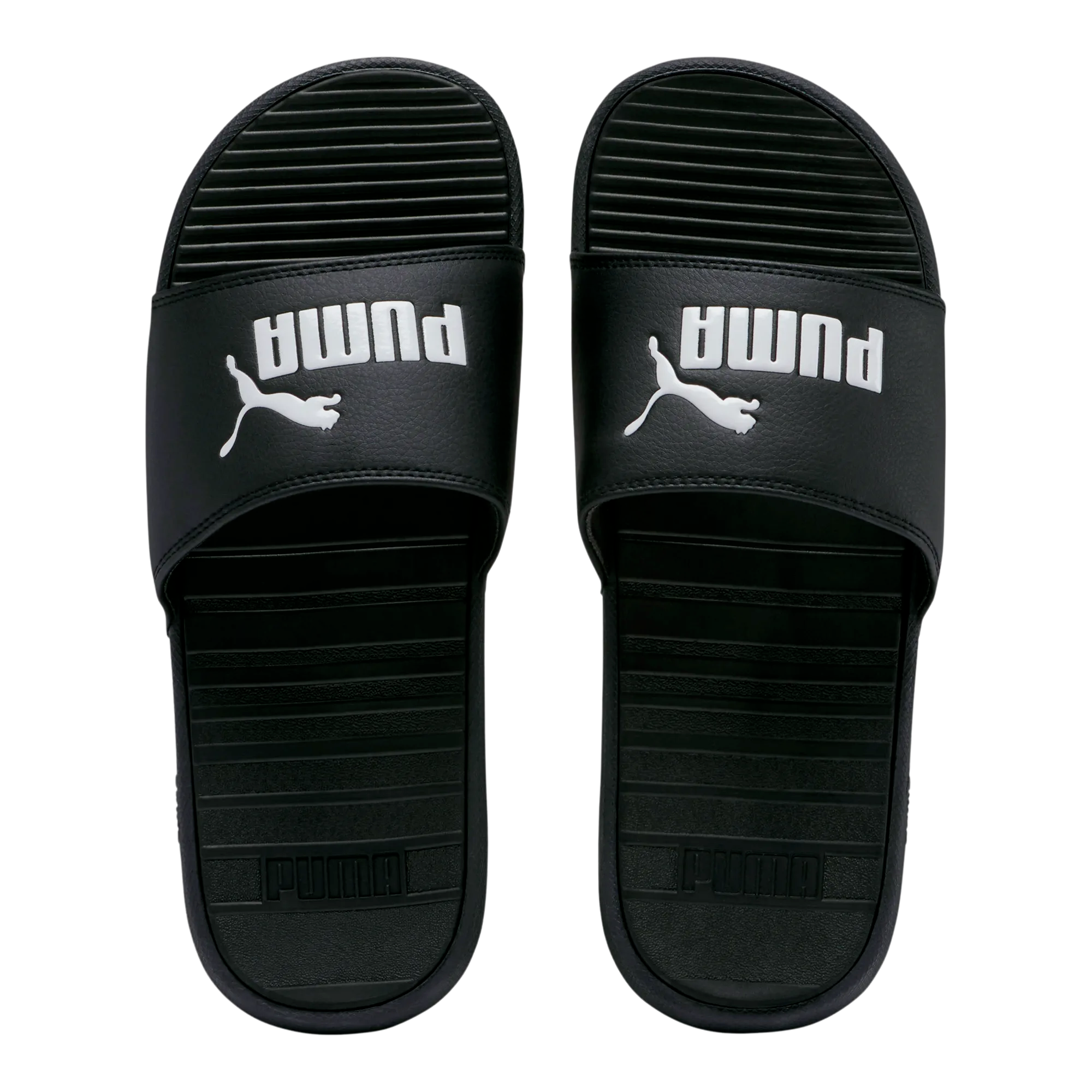 PUMA Cool Cat Men's Slides- BLACK/WHITE