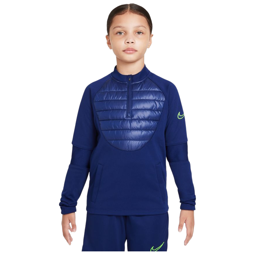 Nike Kid's Therma-FIT Academy Winter Warrior Soccer Drill Top-BLUE