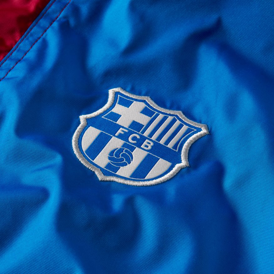 Nike FC Barcelona Soccer Anorak Jacket