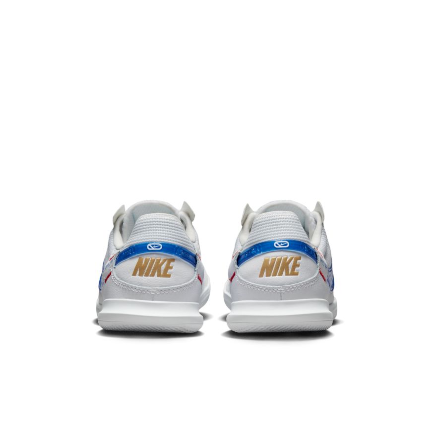 Nike Jr. Streetgato Little/Big Kids' Soccer Shoes-WHITE/ ROYAL-RED