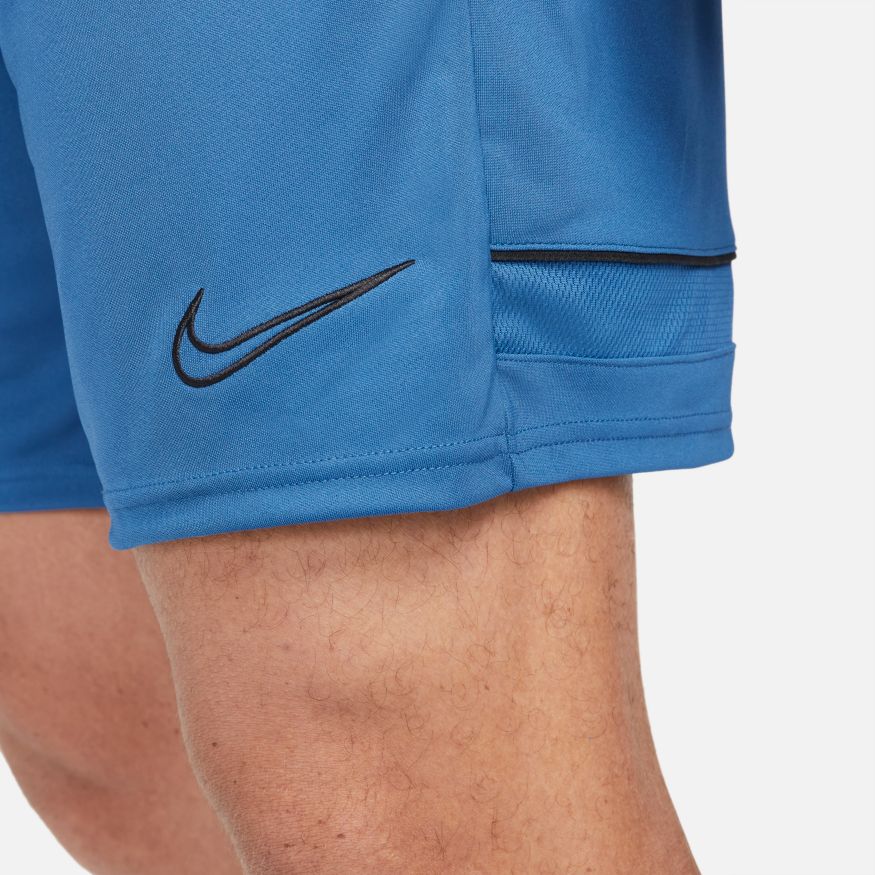 Nike Dri-FIT Academy Men's Knit Soccer Shorts-DK MARINA BLUE/BLACK