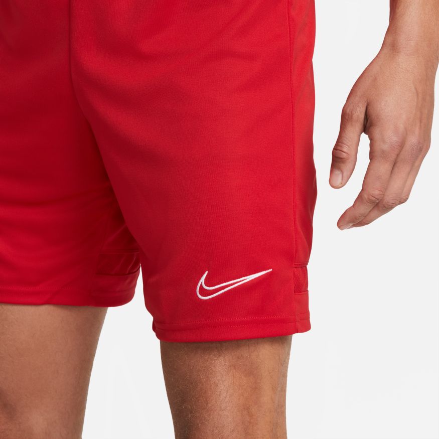 Nike Dri-FIT Academy Men's Knit Soccer Shorts-UNIVERSITY RED/WHITE