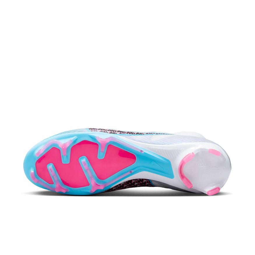 Nike Zoom Mercurial Superfly 9 Pro FG-White/Baltic Blue-Pink Blast-Indigo Haze