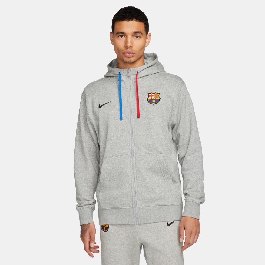 Nike FC Barcelona Club Fleece Men's Full-Zip Hoodie