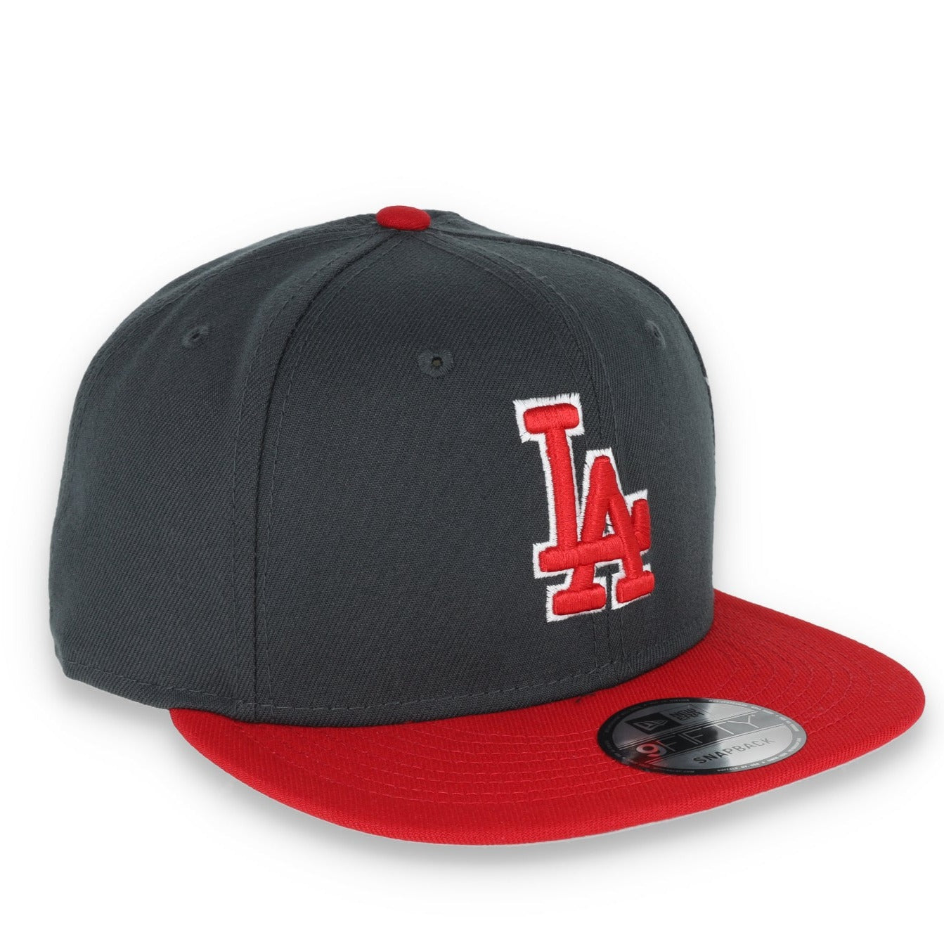 New Era Los Angeles Dodgers 2-Tone Color Pack 9FIFTY Snapback Hat- Grey/Scarlet