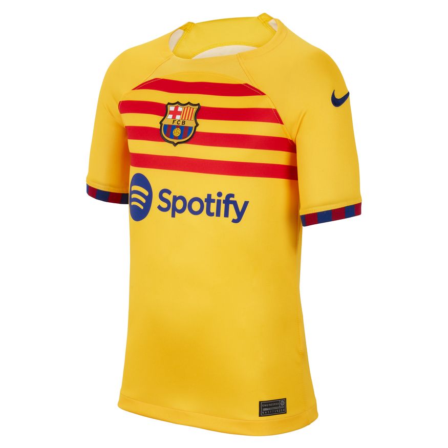 Nike Youth FC Barcelona Stadium Dri-FIT Soccer Fourth Jersey 22/23