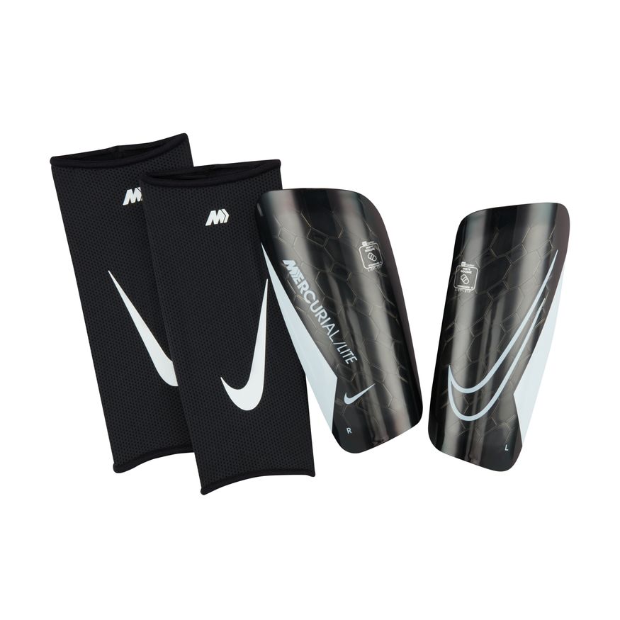 Nike Mercurial Lite Soccer Shin Guards-Black/Black/White
