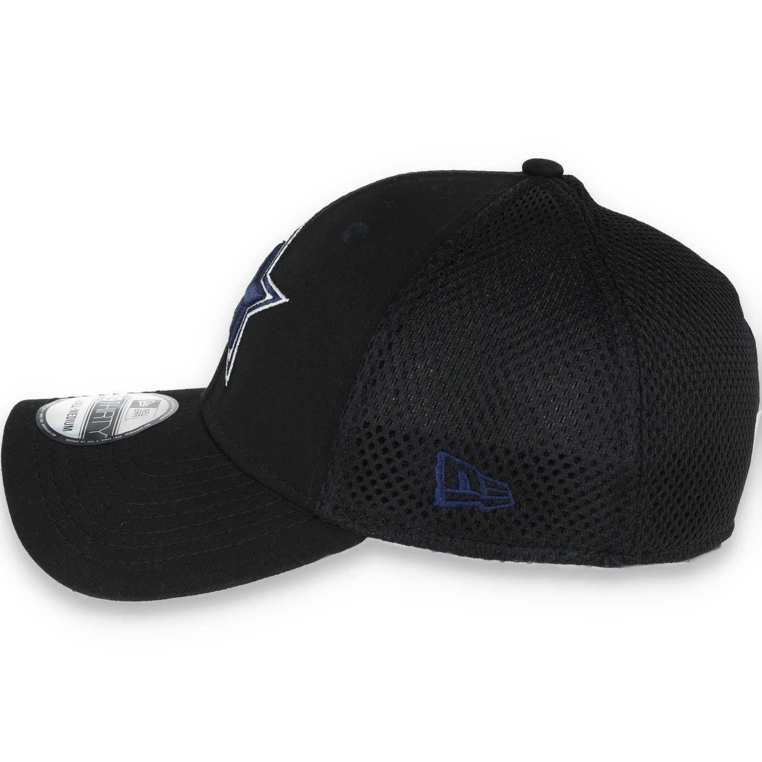 Dallas Cowboys New Era Mens Neo 39Thirty Hat-BLACK