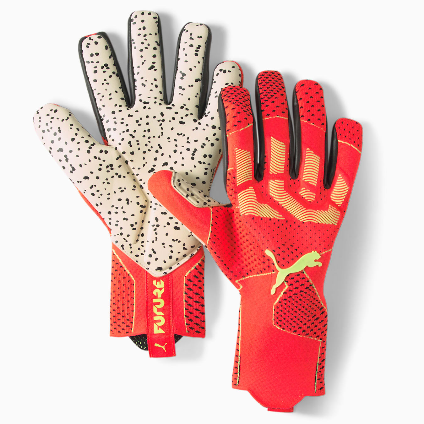 PUMA Future Grip 1 NC Goalkeeper Gloves - Fiery Coral-Fizzy Light