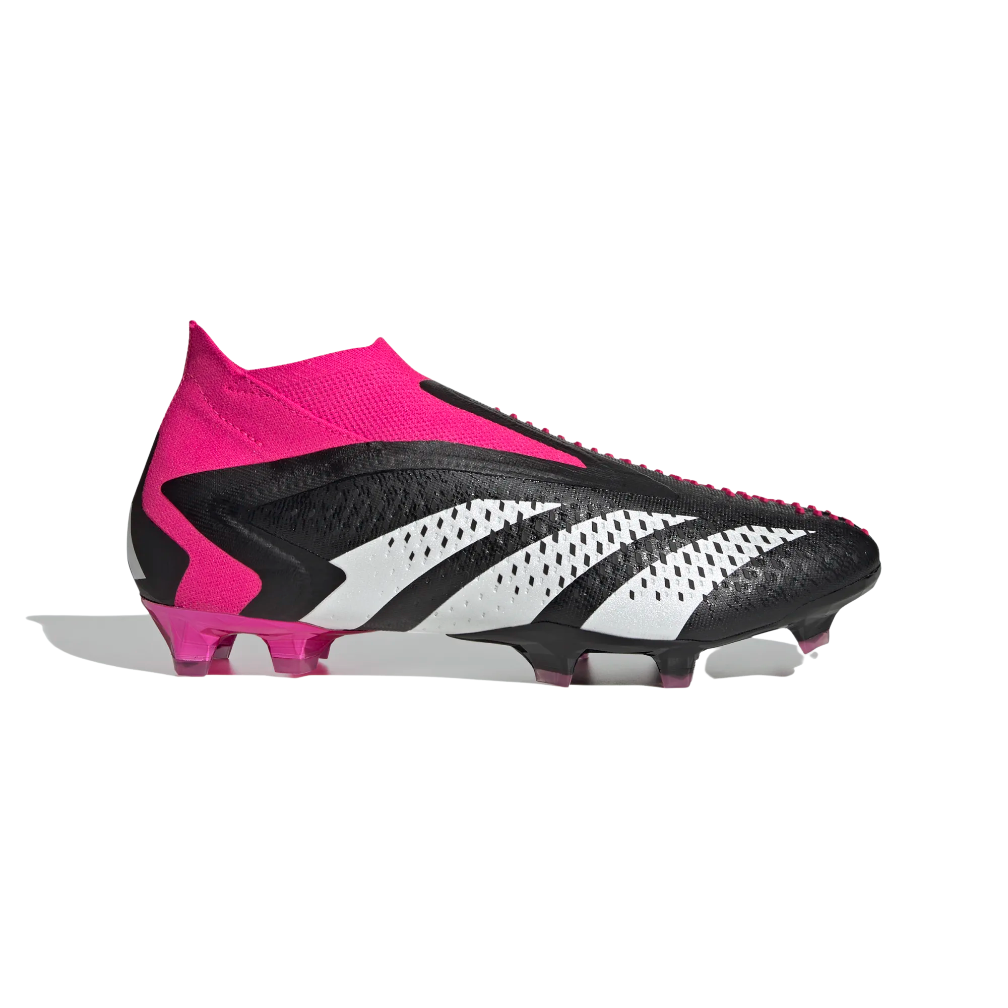 ADIDAS PREDATOR ACCURACY+ FIRM GROUND SOCCER CLEATS-Core Black / Cloud White / Team Shock Pink 2