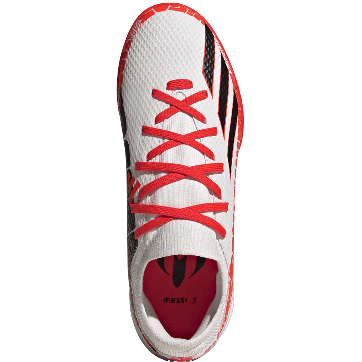 Adidas JR X Speedportal Messi.3 TF-White Solar Red