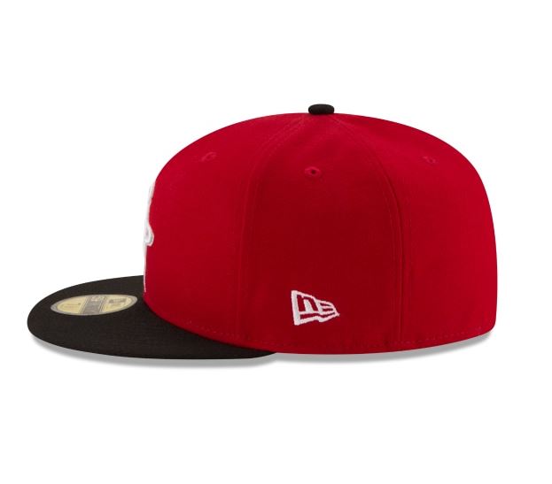 HOUSTON ROCKETS 59FIFTY 2TONE FITTED HAT-RED/BLACK