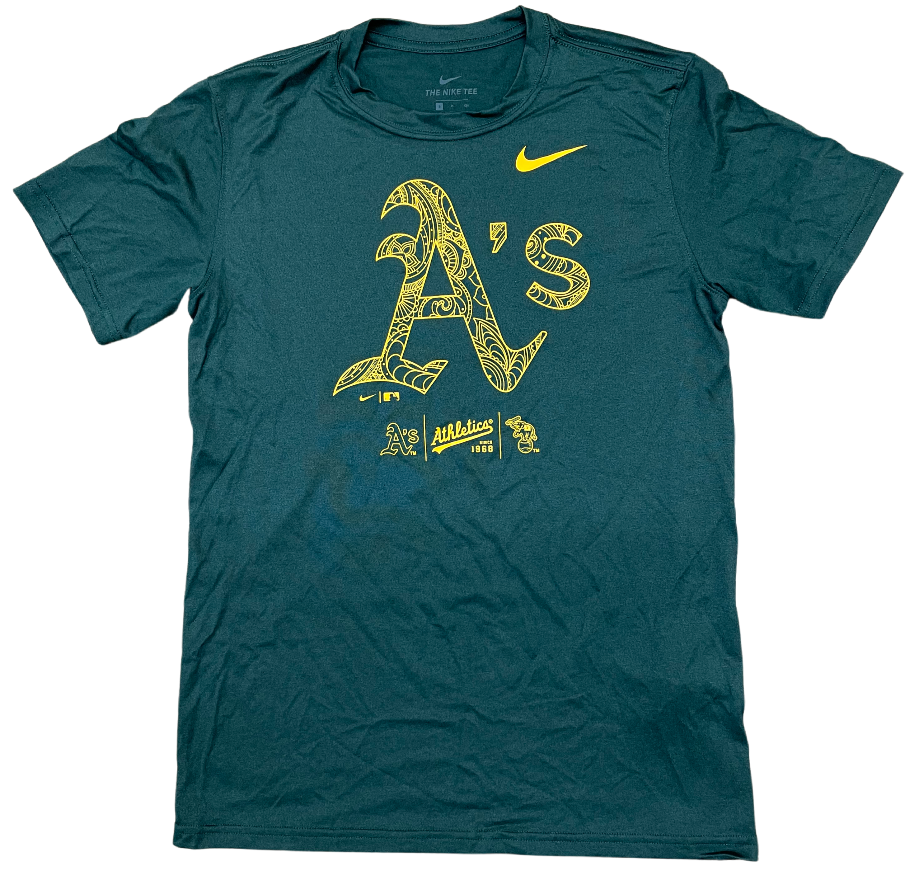 Nike Oakland Athletics Paisley Logo  T-Shirt - Green