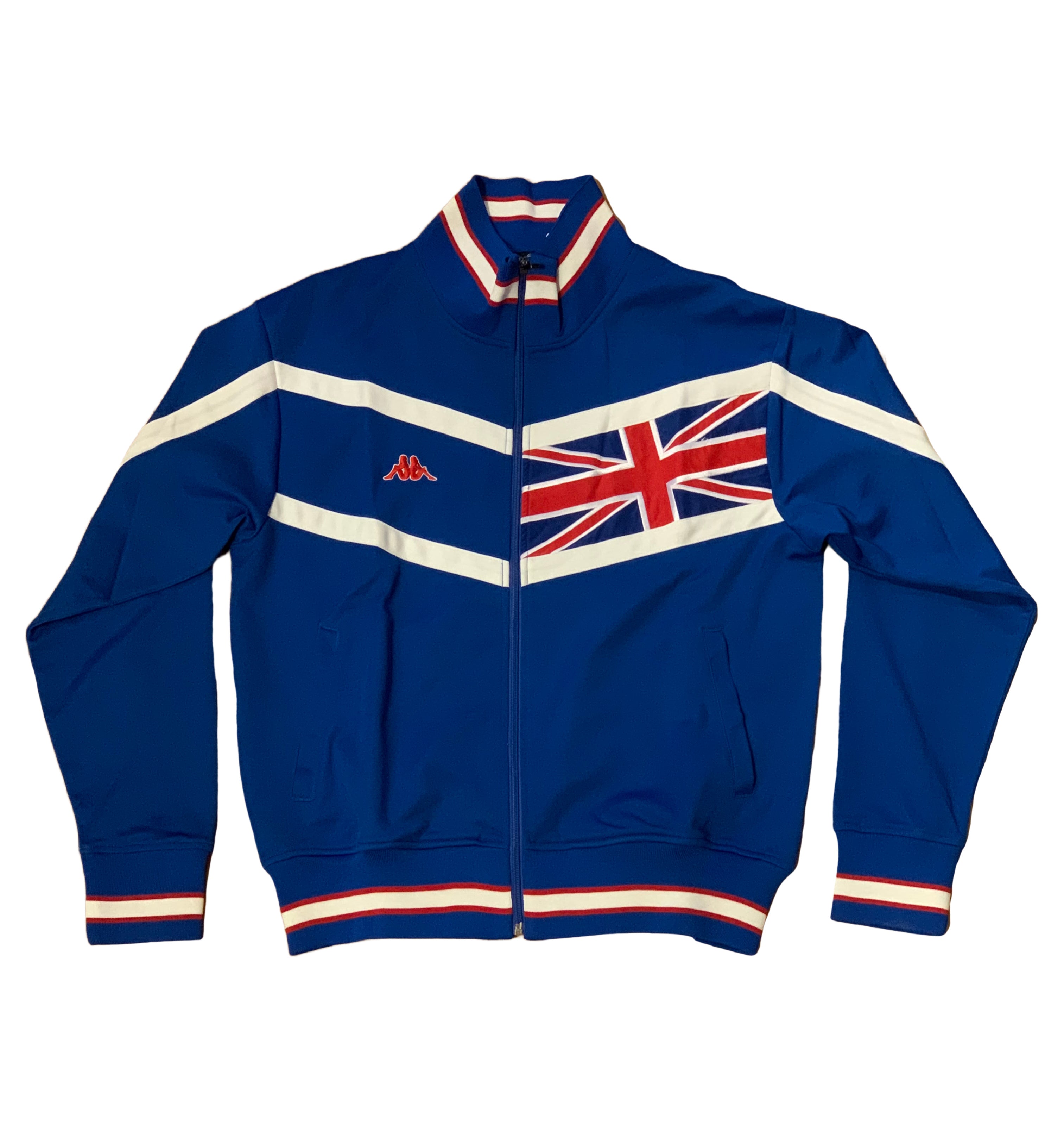 Kappa Men's England Track Jacket - Blue/Red