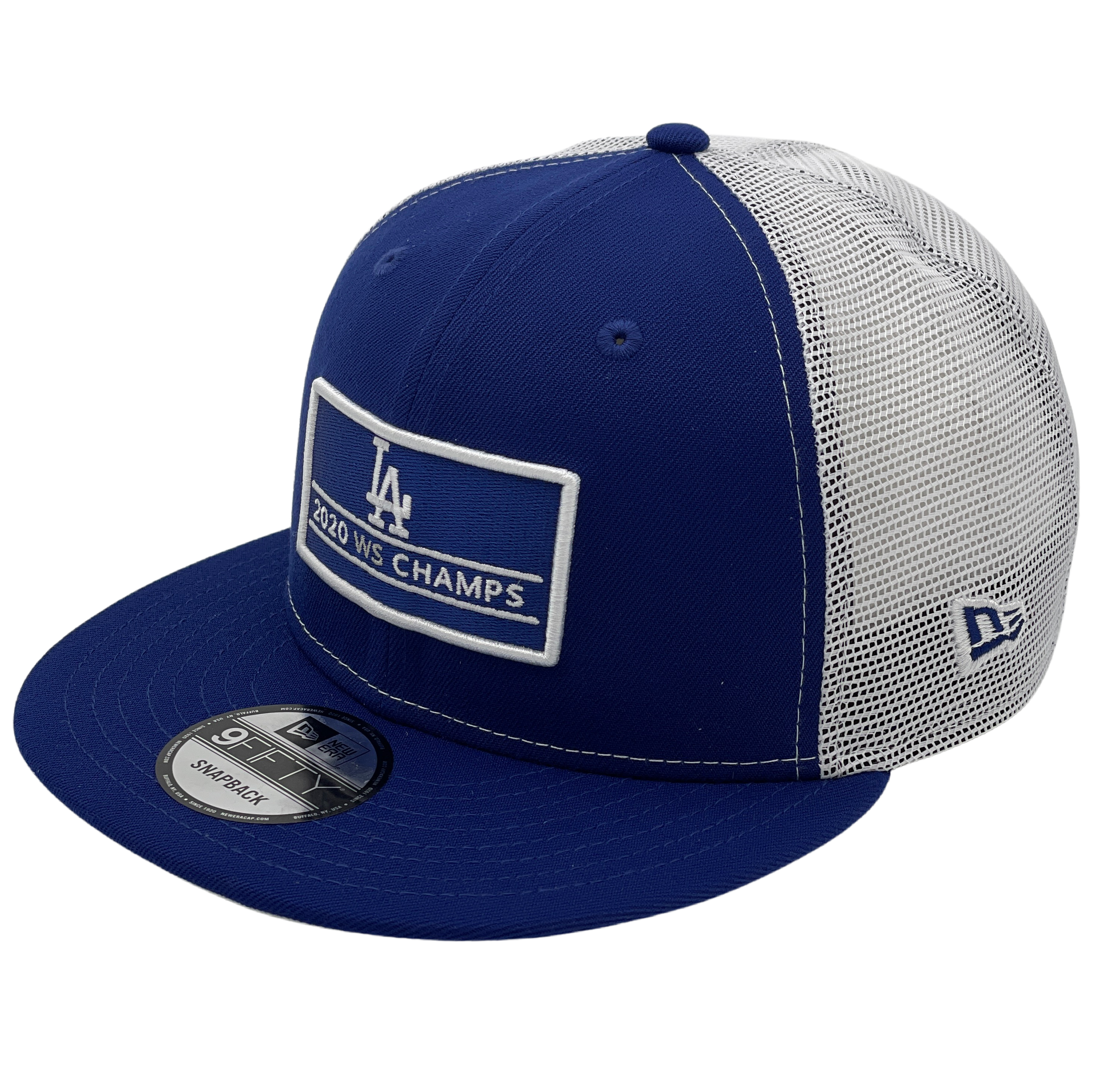 Los Angeles Dodgers New Era 2020 World Series Champions Deck Trucker 9FIFTY Snapback Adjustable Hat - Royal