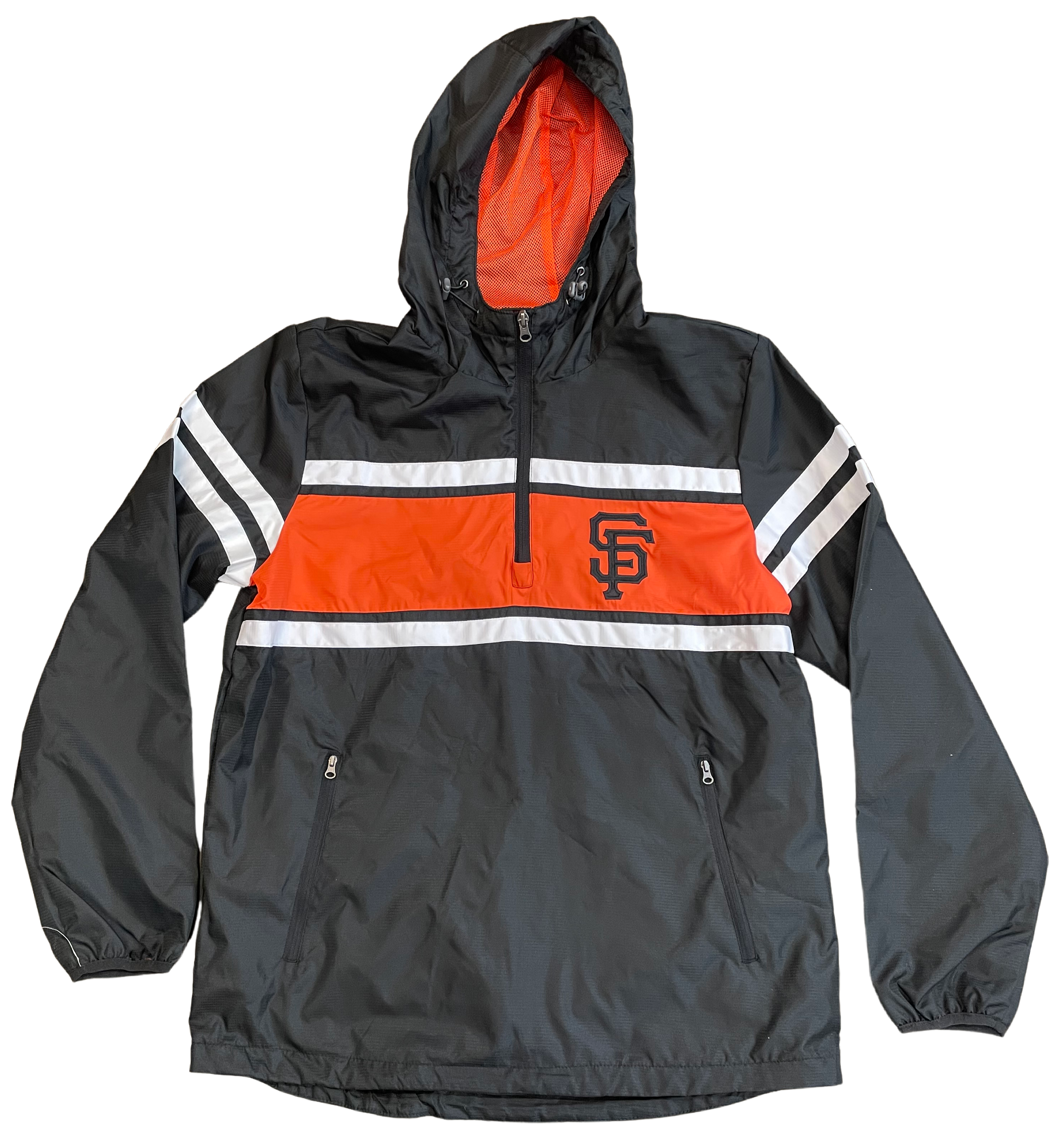 G-III San Francisco Giants Windbreak Jacket-Orange/Black