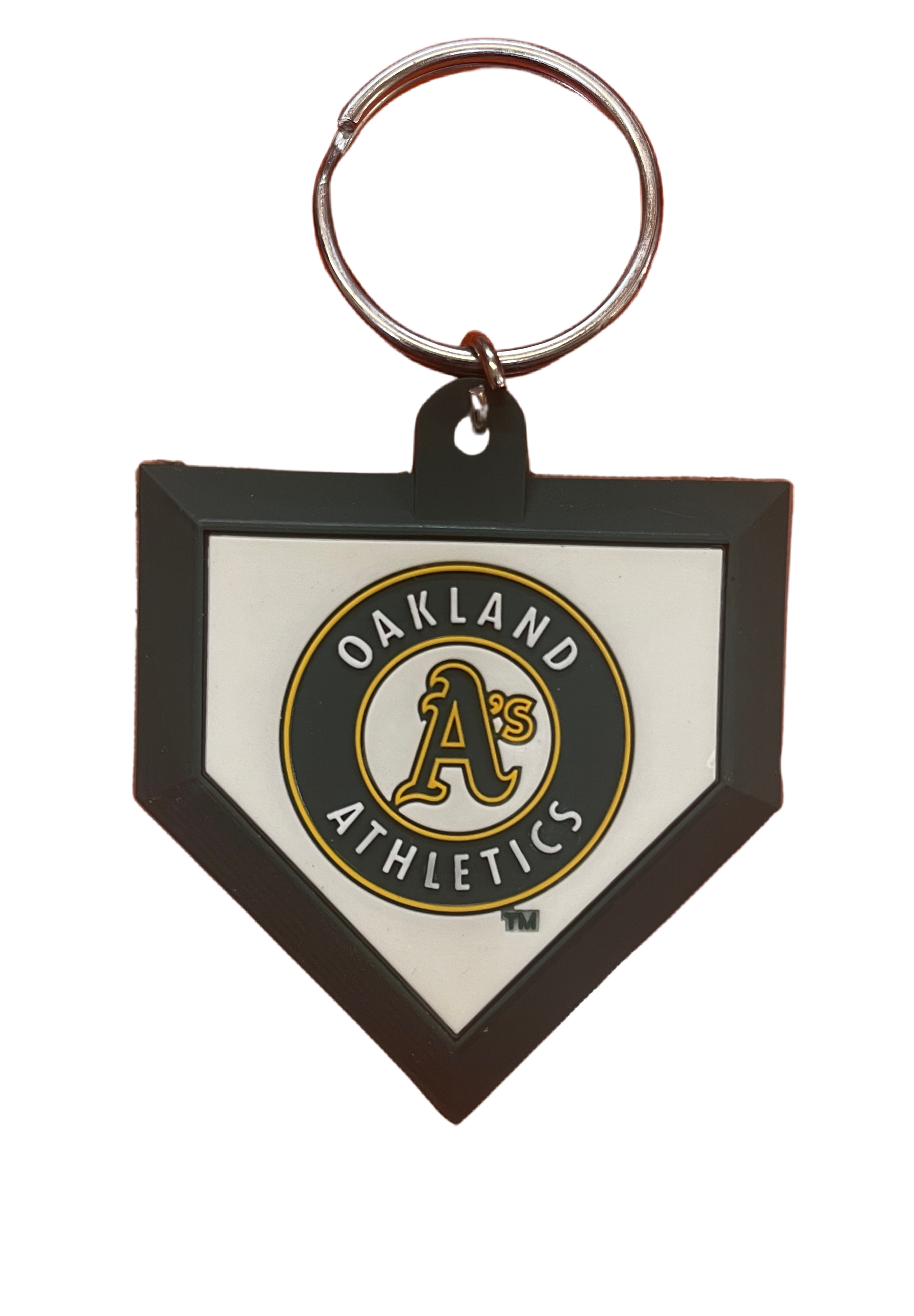 Oakland A's Homeplate Keychain