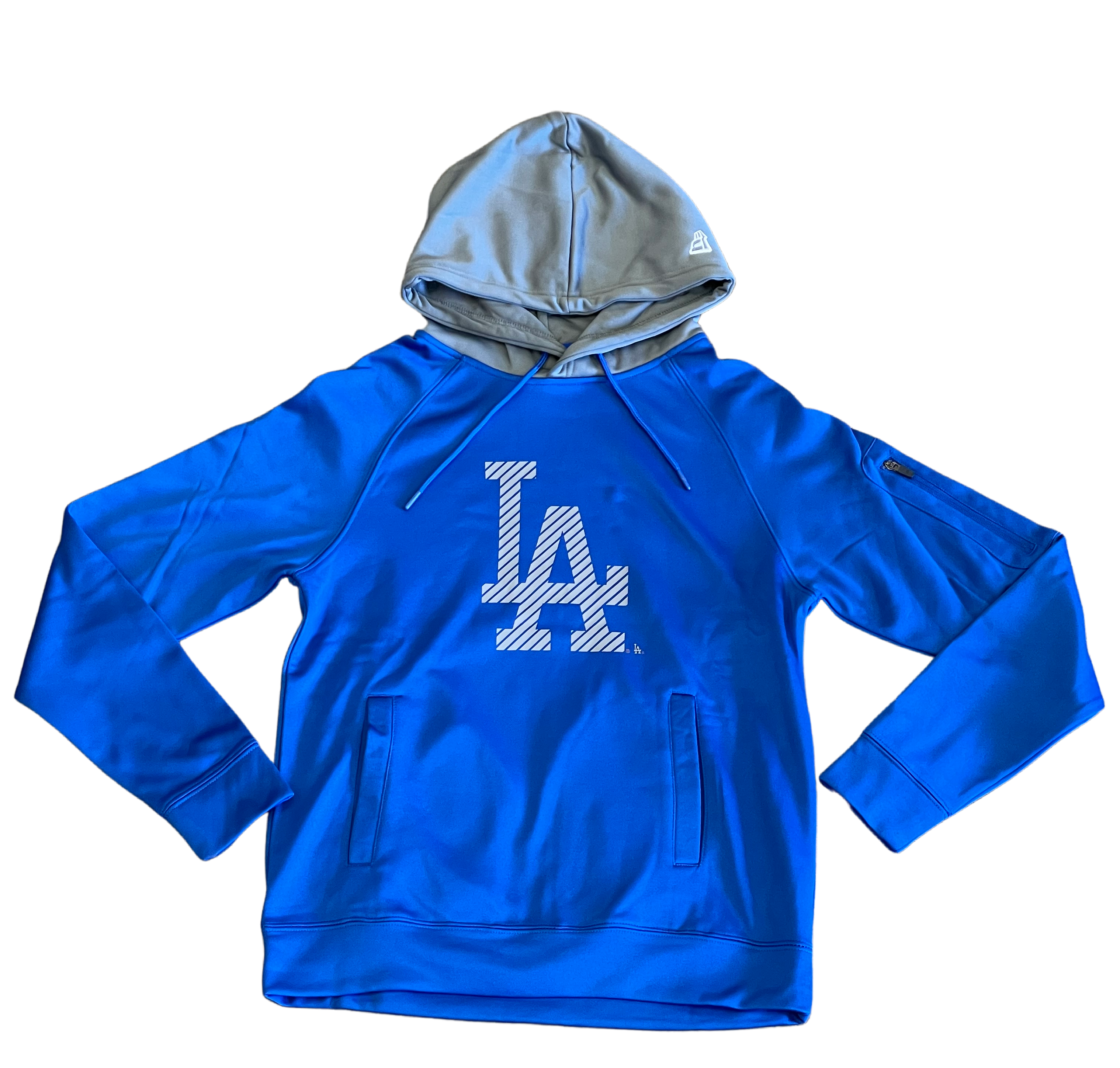 New Era Men's Los Angeles Dodgers Pullover Hoodie-Royal/Grey