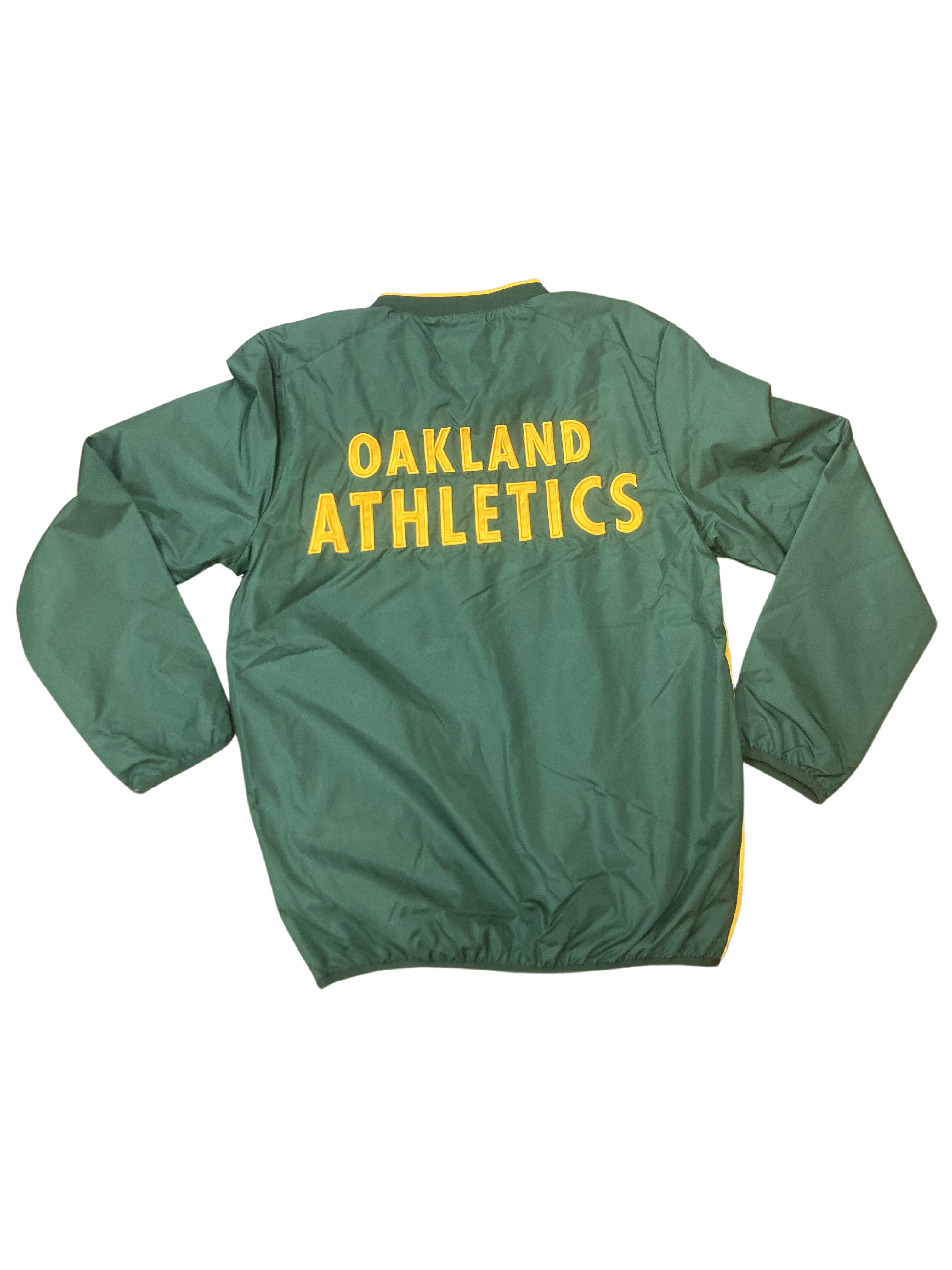 Oakland A's G-III Home Team V-Neck Pullover - Green/Yellow/White