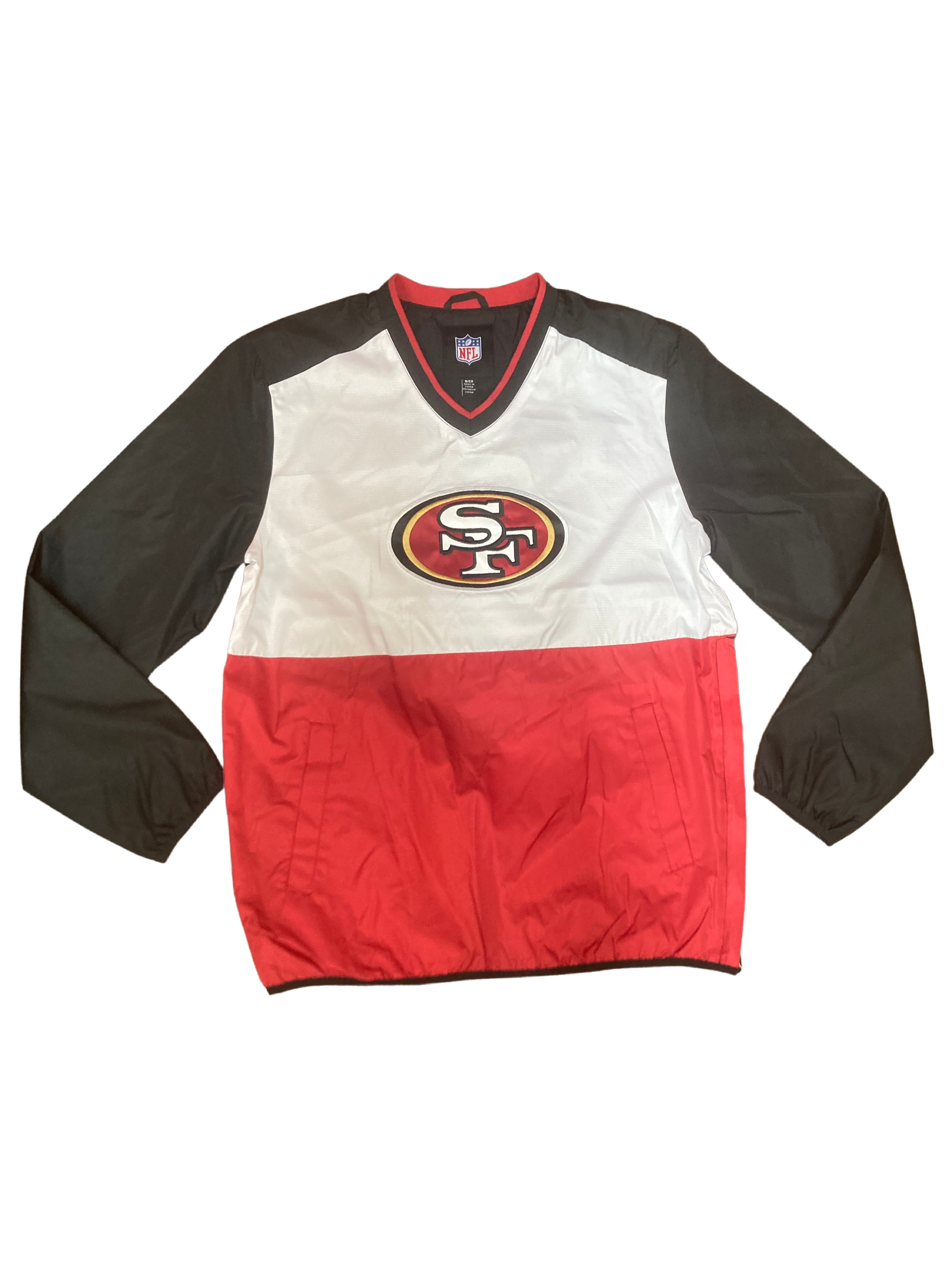 San Francisco 49ERS G-III Home Team V-Neck Pullover - Red/Black/White