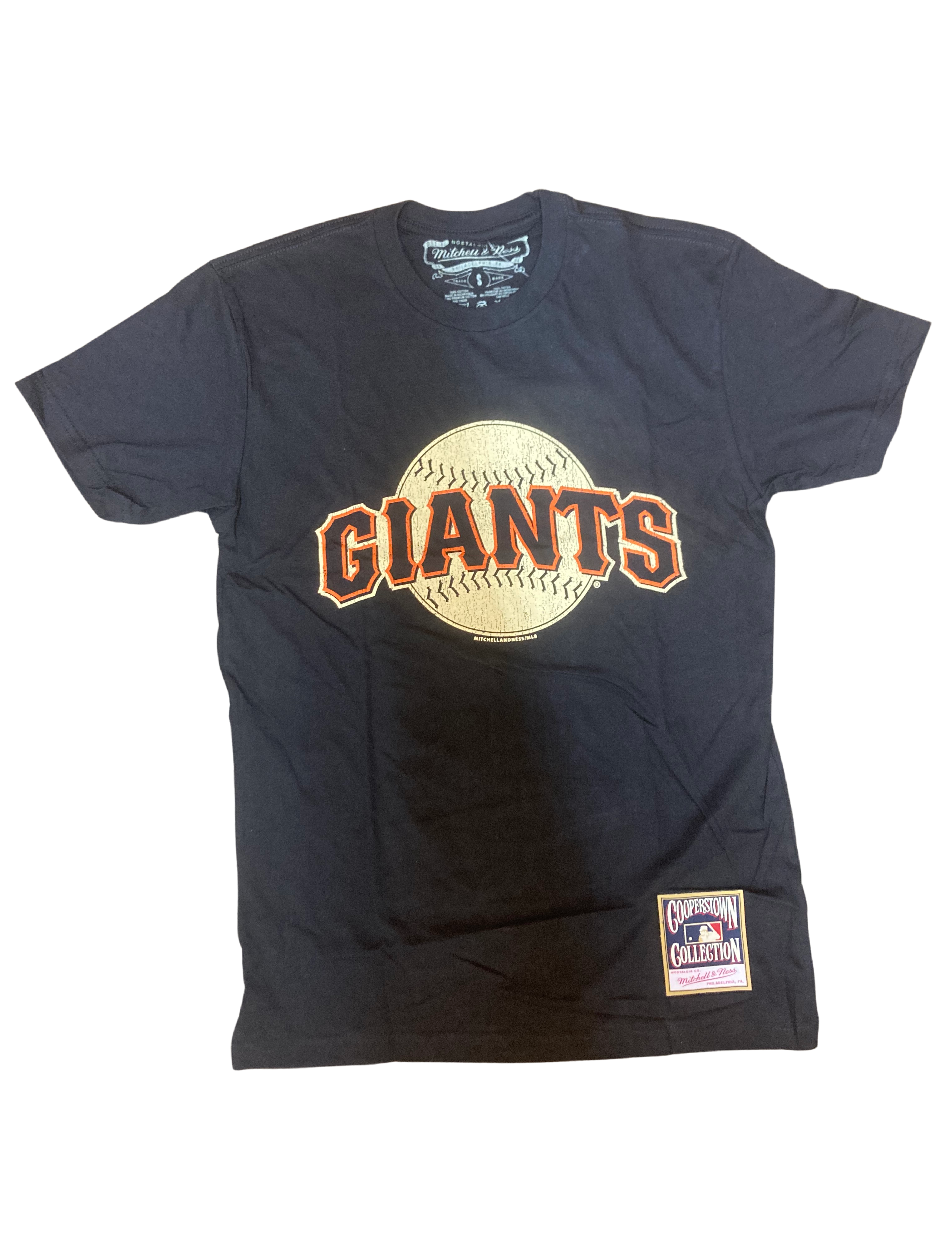 Mitchell & Ness Men's Under The Lights San Francisco Giants Graphic Tee- black