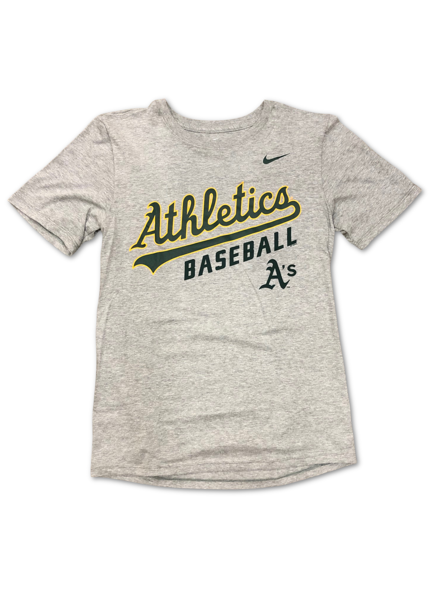 Nike Oakland Athletics Home Practice Baseball T-Shirt-GREY