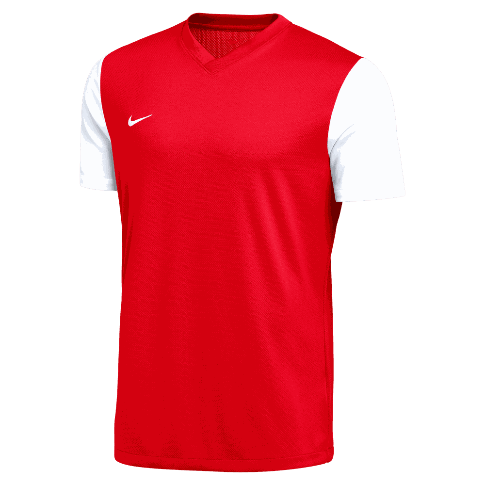 Nike Men's Dri-Fit Short Sleeve Tiempo Premier II Jersey - University Red/White