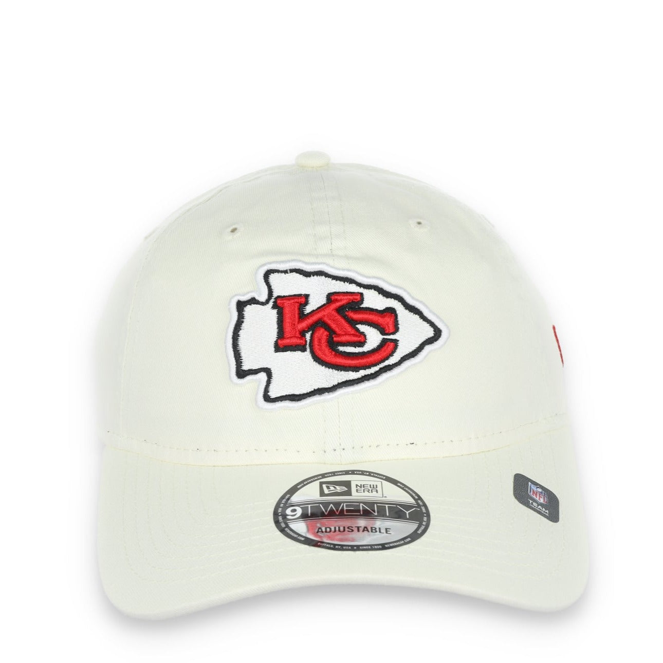 New Era Kansas City Chiefs Core Classic 2.0 9Twenty Adjustable Hat-Ivory