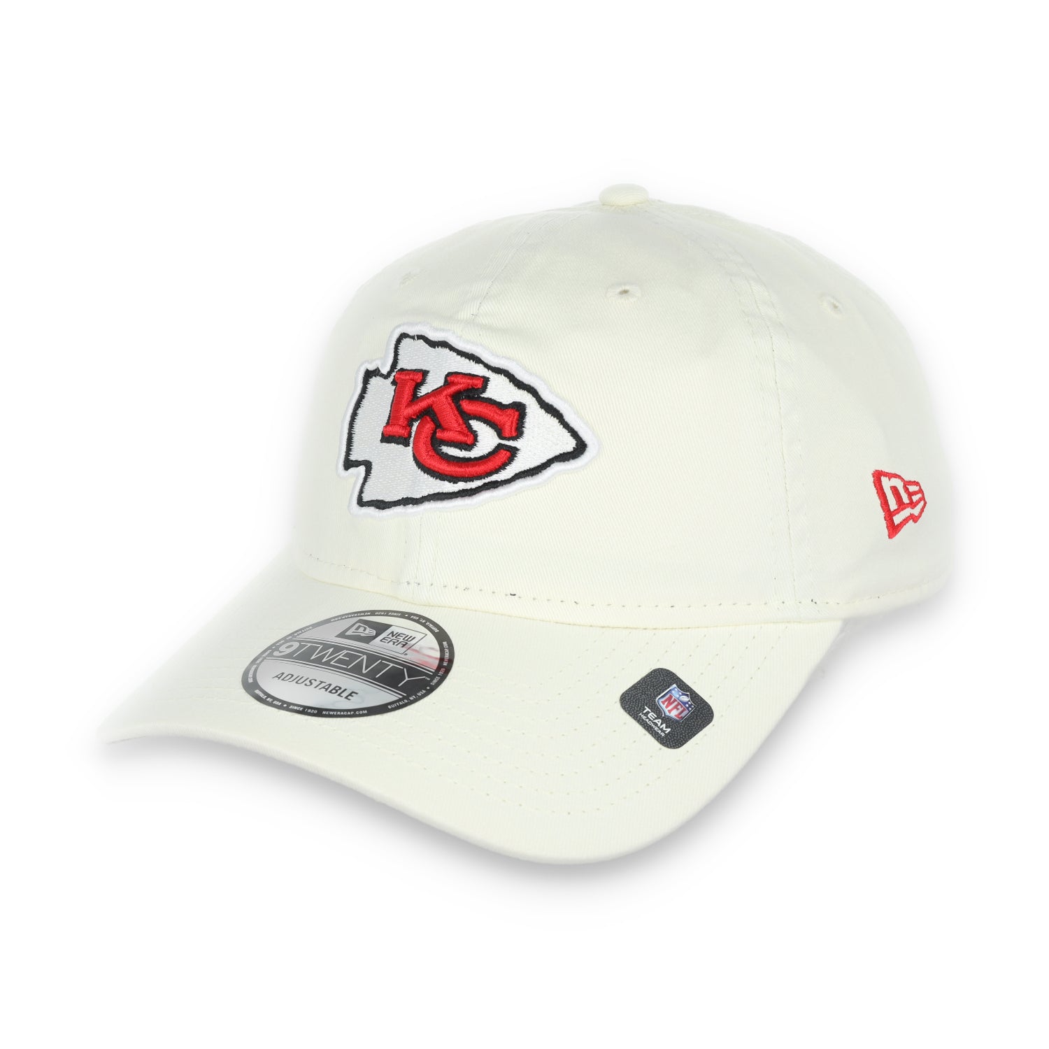 New Era Kansas City Chiefs Core Classic 2.0 9Twenty Adjustable Hat-Ivory