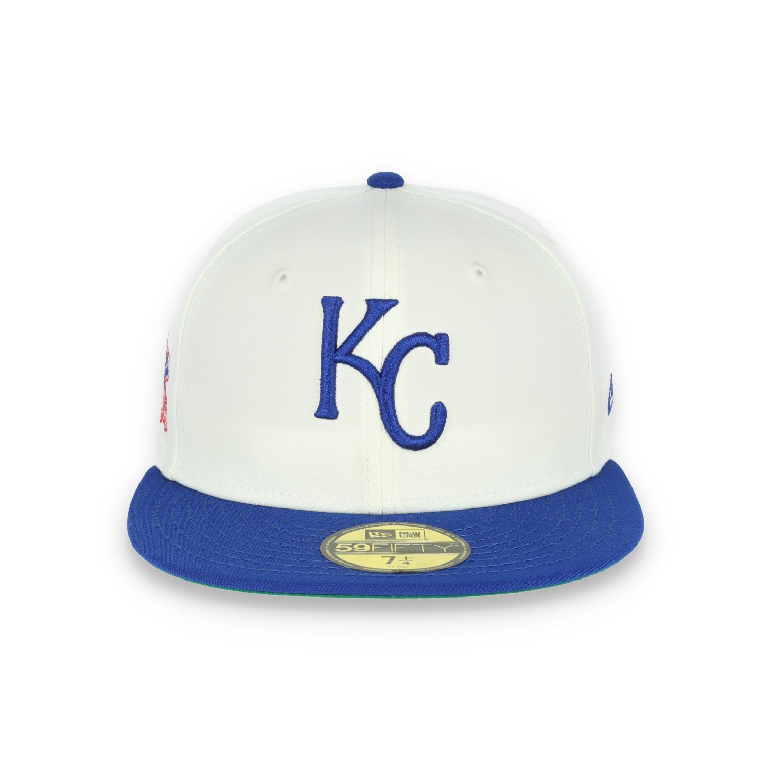 New Era Kansas City Royals 1985 World Series Patch 59FIFTY Fitted Ivory Hat