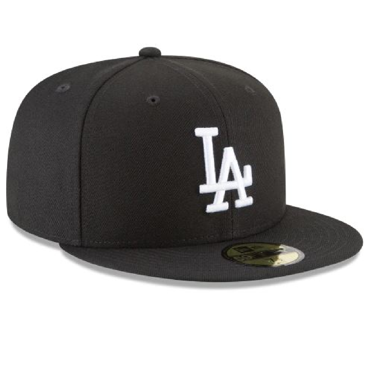 Los Angeles Dodgers NEW ERA BASIC COLLECTION FITTED 59FIFTY-BLACK AND WHITE