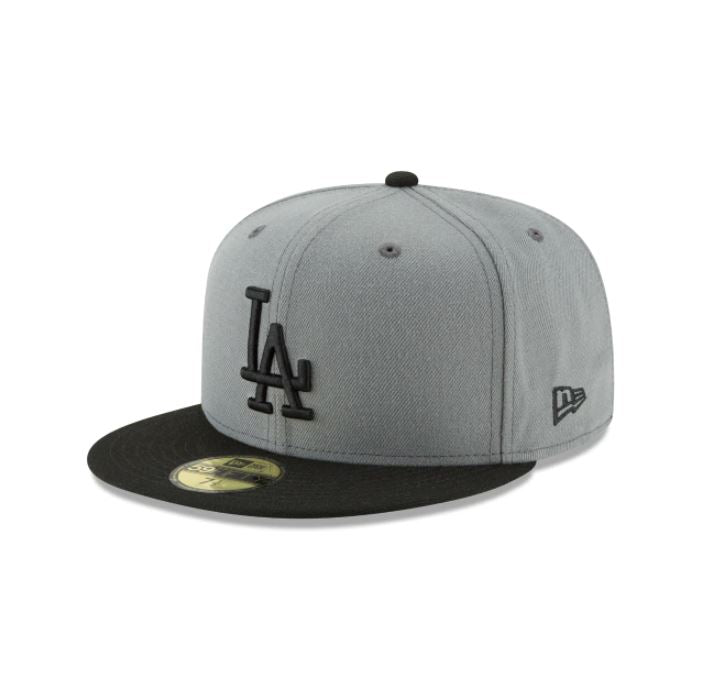 LOS ANGELES DODGER BASIC COLLECTION 59FIFTY -GREY/BLACK