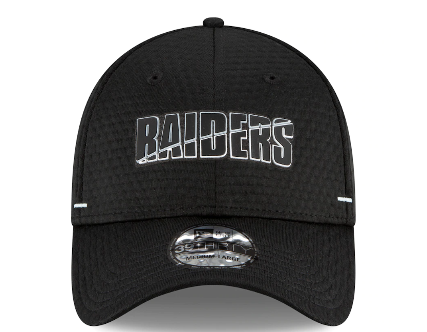 Las Vegas Raiders New Era 2020 NFL Summer Sideline Official 39THIRTY Flex Hat - Black