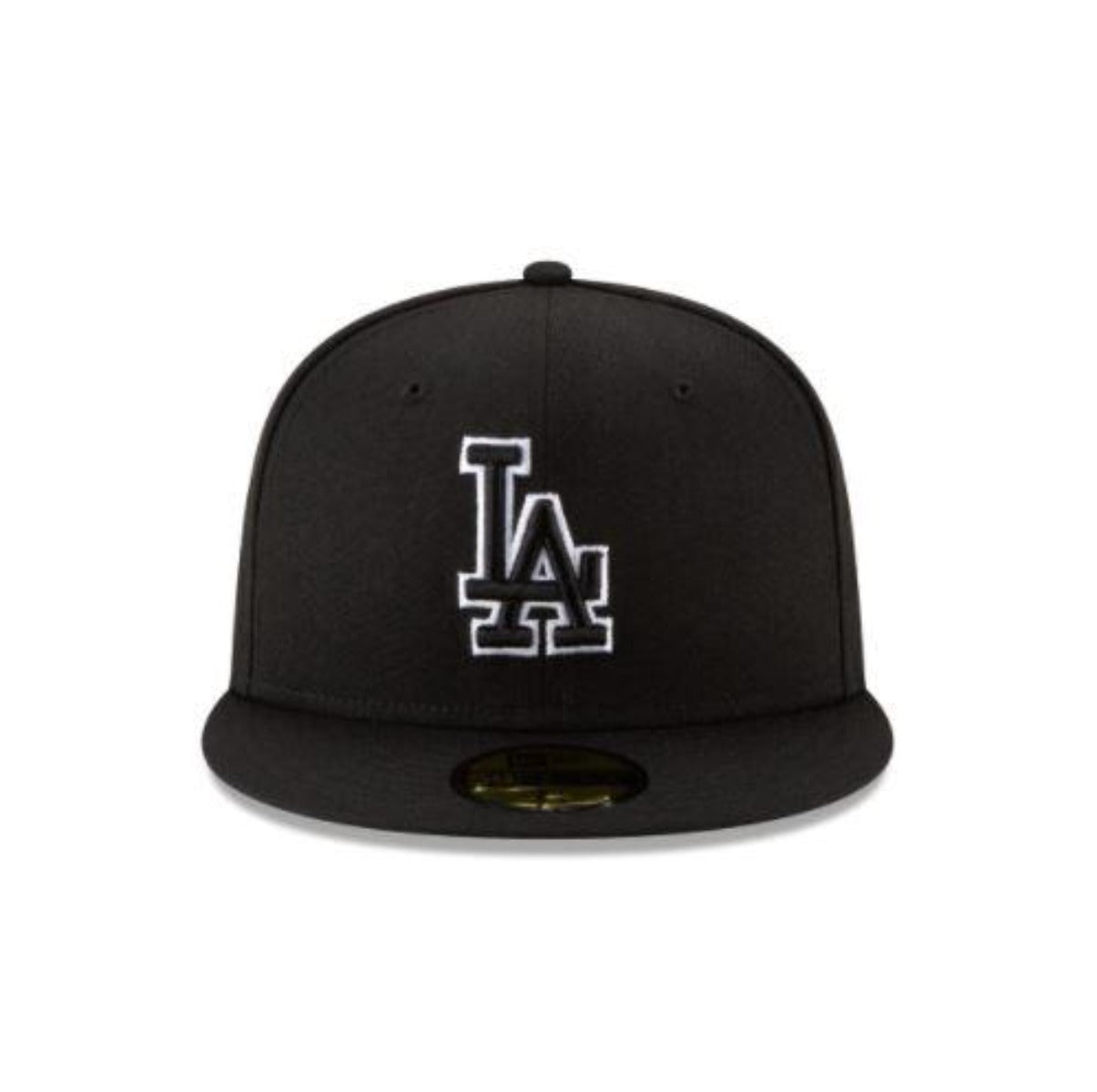 Los Angeles Dodgers NEW ERA BASIC COLLECTION BLACK OUTLINE FITTED 59FIFTY-BLACK AND WHITE
