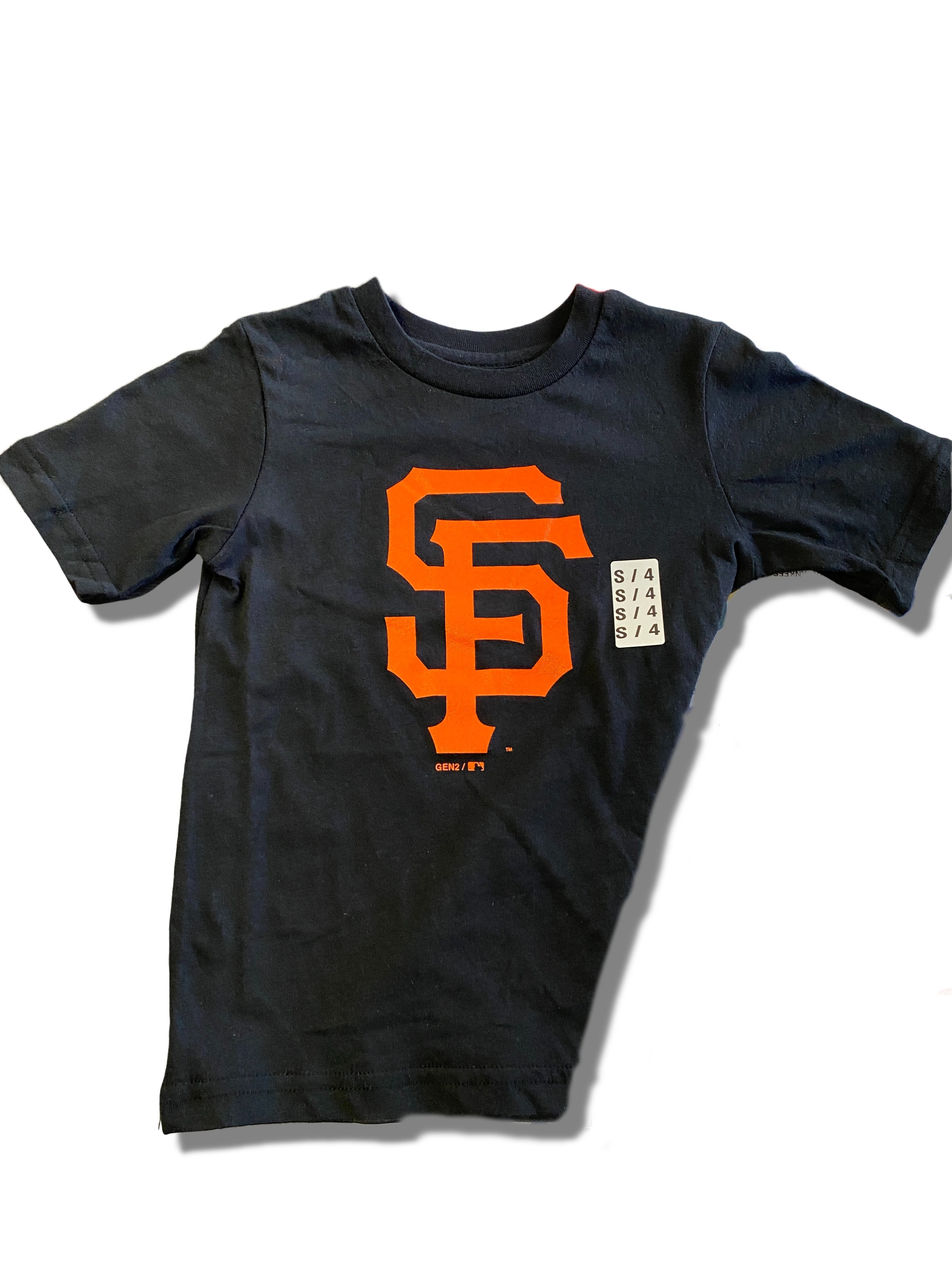 Majestic Youth San Francisco Giants Logo Primary Team T-Shirt-Black