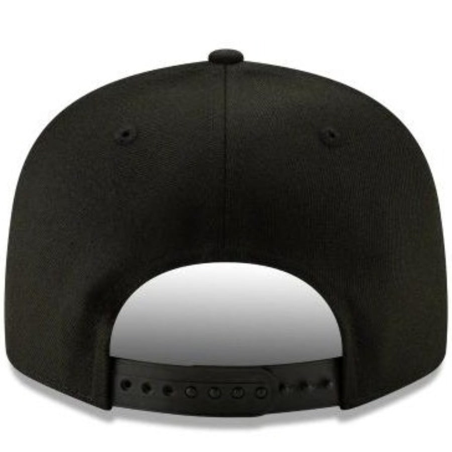 MIAMI MARLINS NEW ERA MLB BASIC COLLECTION 9FIFTY SNAPBACK-BLACK AND WHITE NVSOCCER.COM THE COLISEUM