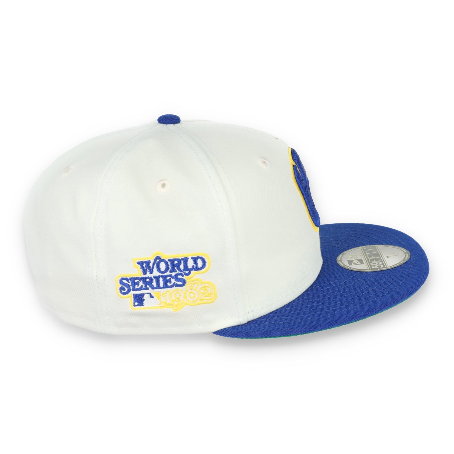 New Era Milwaukee Brewers 1982 World Series Patch 59FIFTY Fitted Ivory Hat