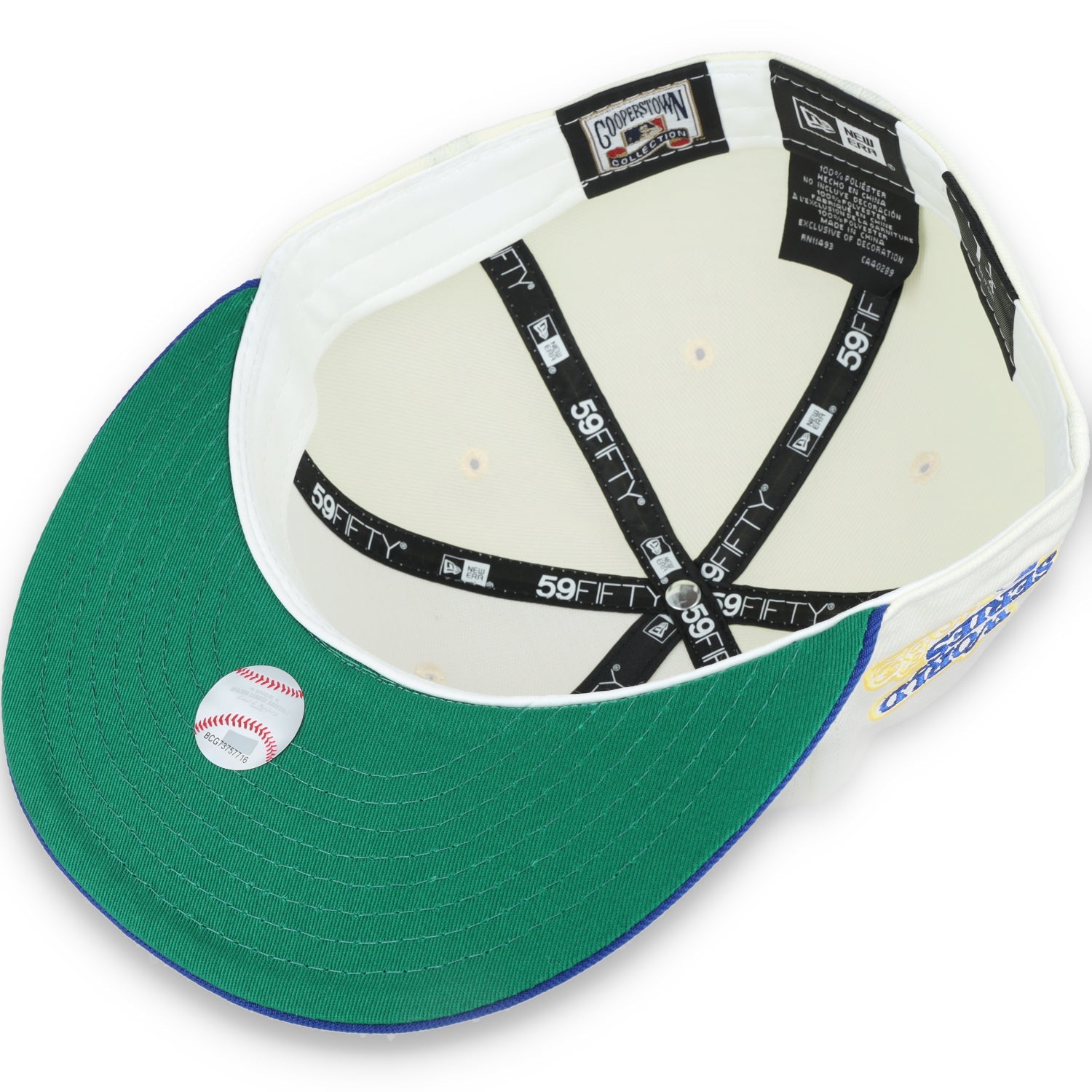 New Era Milwaukee Brewers 1982 World Series Patch 59FIFTY Fitted Ivory Hat