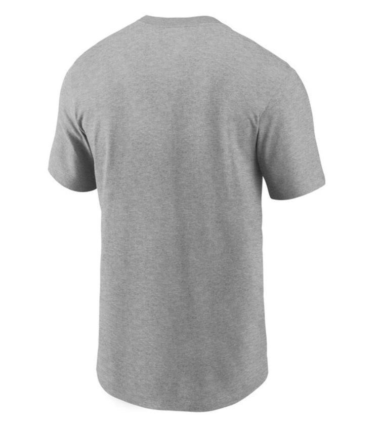 Men's Nike Heathered Oakland Athletics Cooperstown Collection Wordmark T-Shirt- GREY